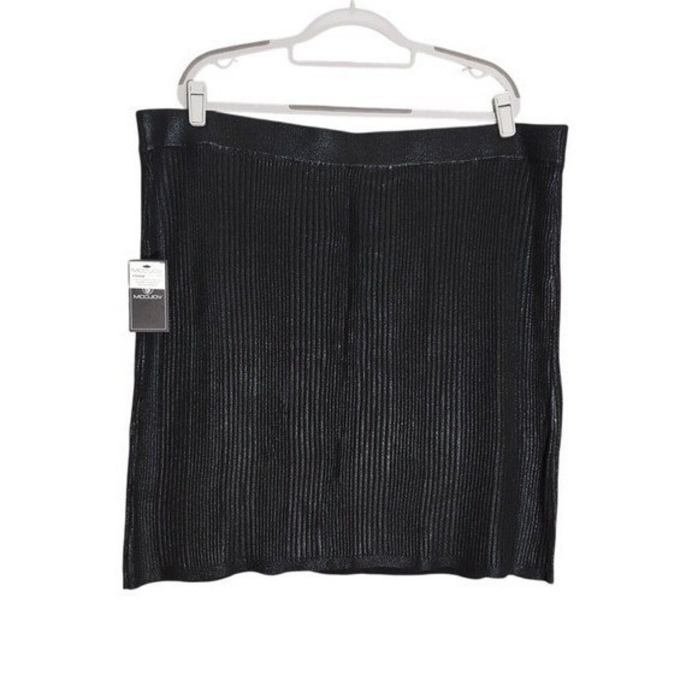 Volcom Skirt Women Plus 24 Black Whimsigoth Ribbed Stretch Pencil Nightlife Goth